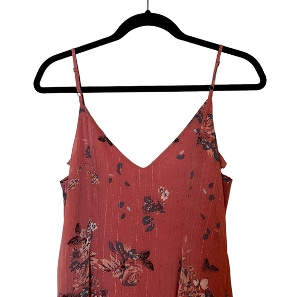 Gentle Fawn Women's Pink Floral Mini Dress with Ruffled Neckline - Picture 4 of 11